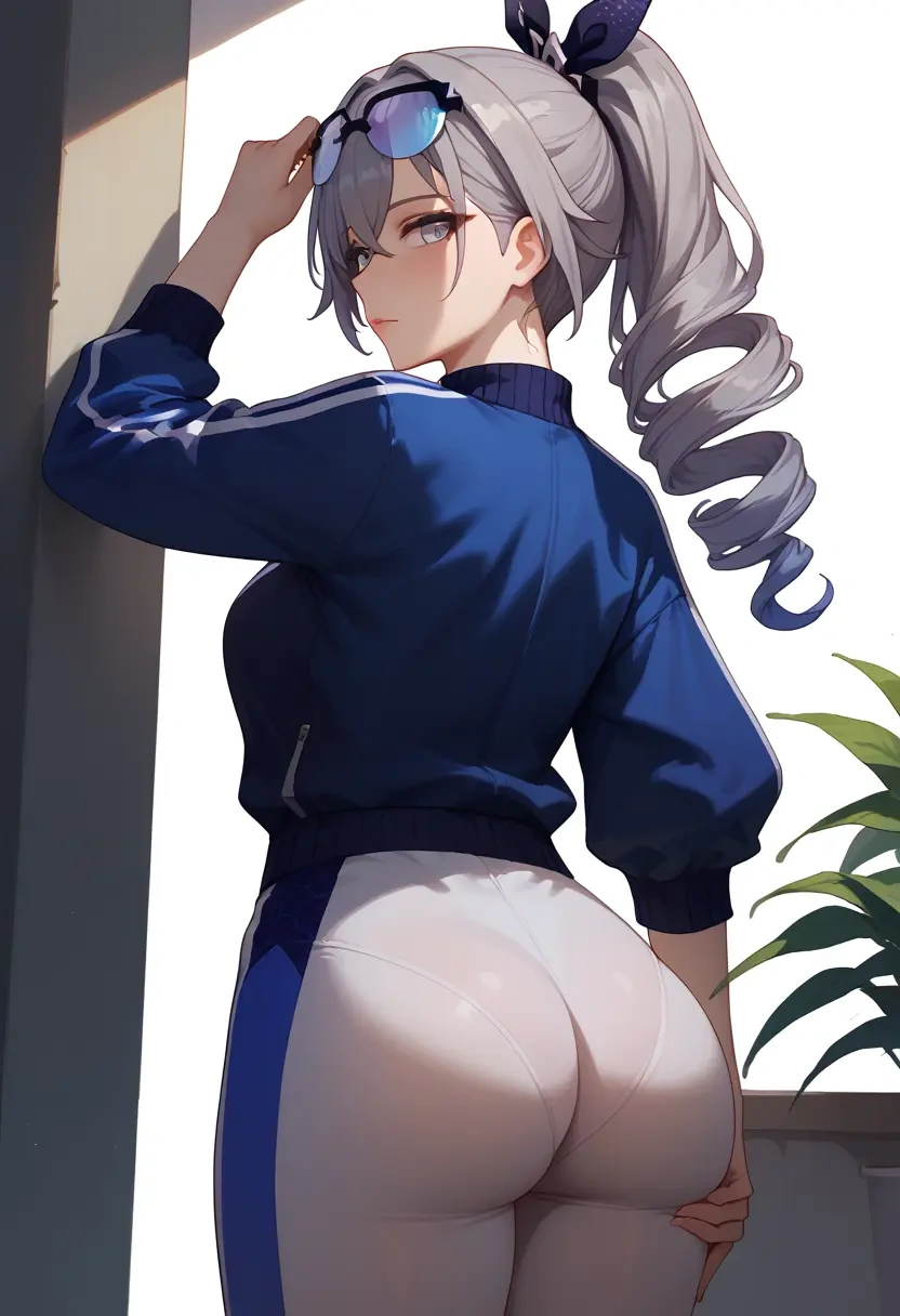 star rail,silver wolf,track suit,back, ass  - 